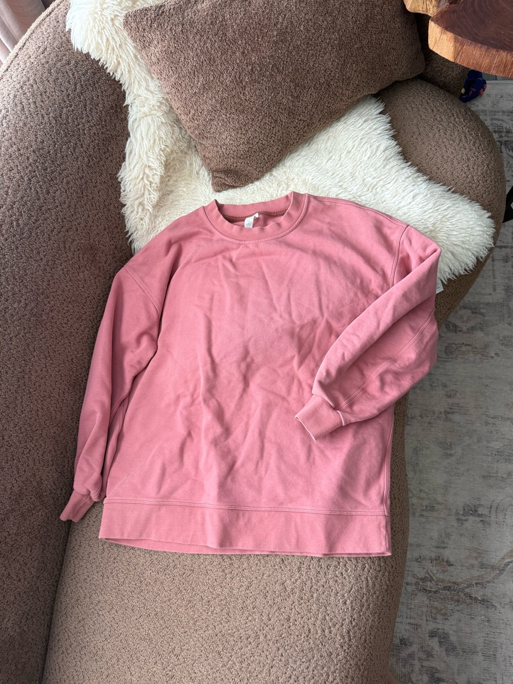 Lululemon Perfectly Oversized Crew in Pink